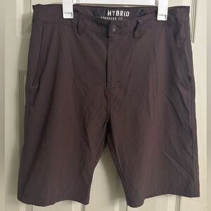 BKE Men's Hybrid Active Golf Shorts - Deep Brown